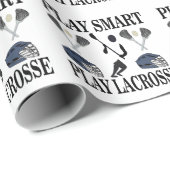 ラクロスチーム10代のボーイコーチ誕生日 ラッピングペーパー (ロールコーナー)