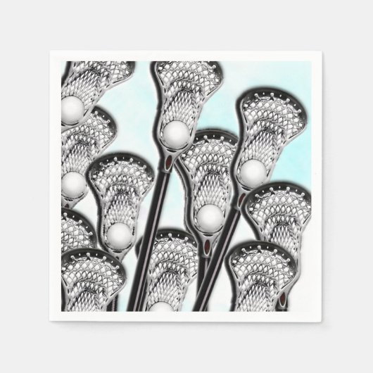 ラクロスチーム スタンダードカクテルナプキン (正面)