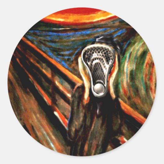 ラクロスチーム ラウンドシール (正面)