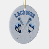 ラクロスティーと子供へギフトと大人 セラミックオーナメント (右)