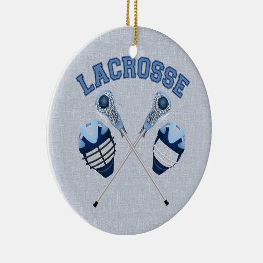 ラクロスティーと子供へギフトと大人 セラミックオーナメント (右)