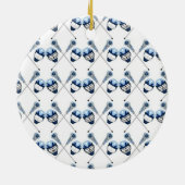 ラクロスティーと子供へギフトと大人 セラミックオーナメント (裏面)