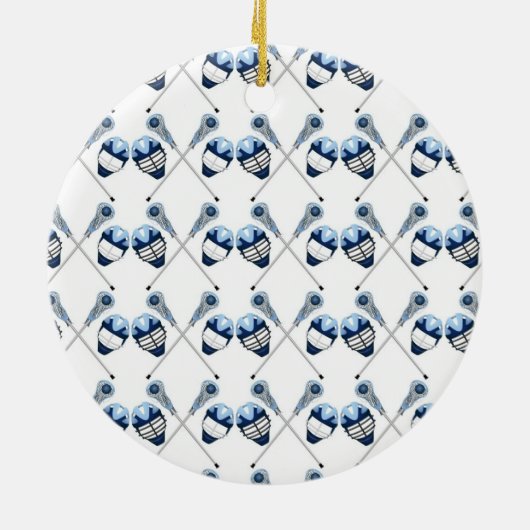 ラクロスティーと子供へギフトと大人 セラミックオーナメント (裏面)