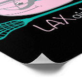 ラクロスティーズfor girls pink whale mask ポスター (角)
