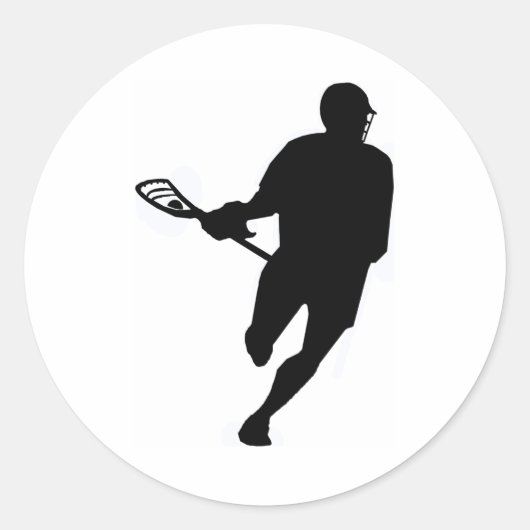 ラクロスデザインIRockステッカー ラウンドシール (正面)