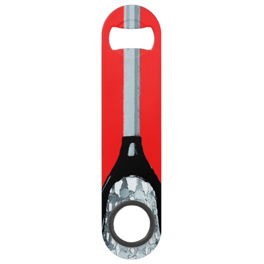 ラクロスノベルティ贈与 スピード栓抜き (正面)