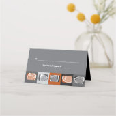 ラクロスバーバルミツワーシーティングテーブルエスコートカード プレイスカード (正面)