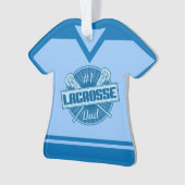 ラクロスパパ名&ナンバージャージー オーナメント (正面)