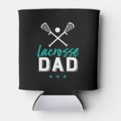 ラクロスパパ誇りを持ったスポーツ選手キッドの父親 缶クーラー (正面)