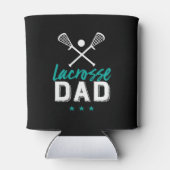 ラクロスパパ誇りを持ったスポーツ選手キッドの父親 缶クーラー (裏面)