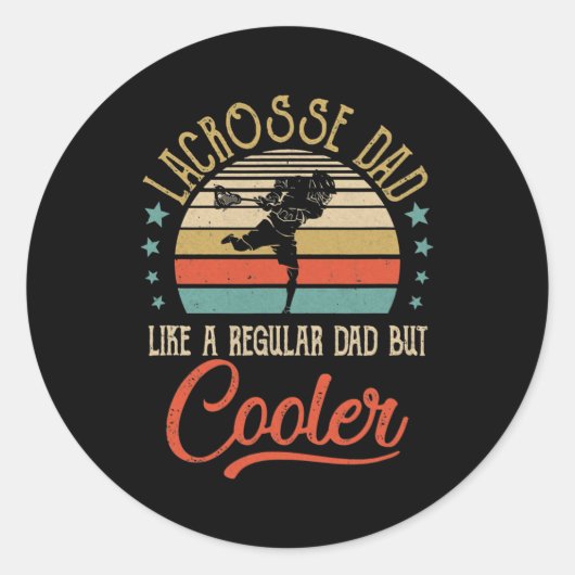 ラクロスパパ通常のパパクールヴィンテージ ラウンドシール (正面)