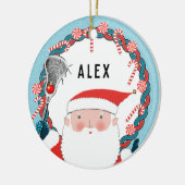 ラクロスパーソナライズされたキープサセラミックオーナメント セラミックオーナメント (左)