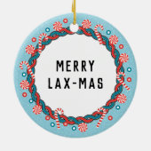 ラクロスパーソナライズされたキープサセラミックオーナメント セラミックオーナメント (裏面)