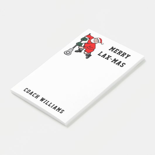 ラクロスパーソナライズされたギフトのメモ ポストイット (アングル)