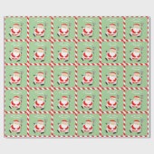 ラクロスパーソナライズされたクリスマスプレゼント ラッピングペーパー (フラット)