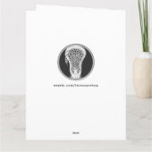 ラクロスパーソナライズされたコーチ カード (裏面)