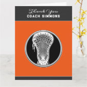 ラクロスパーソナライズされたコーチ カード (黄色い花)