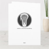 ラクロスパーソナライズされたコーチ カード (裏面)