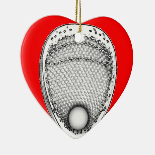 ラクロスパーソナライズされたゴアリーコレクタブル セラミックオーナメント (右)