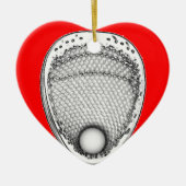 ラクロスパーソナライズされたゴアリーコレクタブル セラミックオーナメント (正面)