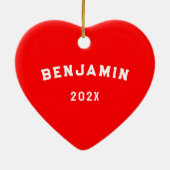 ラクロスパーソナライズされたゴアリーコレクタブル セラミックオーナメント (裏面)