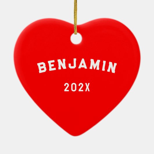 ラクロスパーソナライズされたゴアリーコレクタブル セラミックオーナメント (裏面)