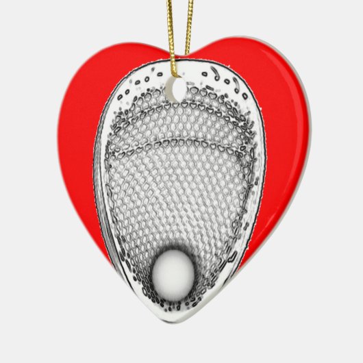 ラクロスパーソナライズされたゴアリーコレクタブル セラミックオーナメント (左)