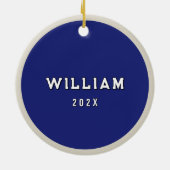 ラクロスパーソナライズされたゴアリー2025収集可能 セラミックオーナメント (裏面)