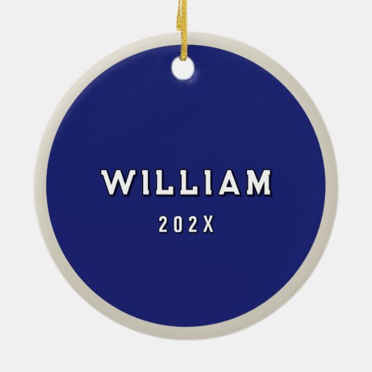 ラクロスパーソナライズされたゴアリー2025収集可能 セラミックオーナメント (裏面)