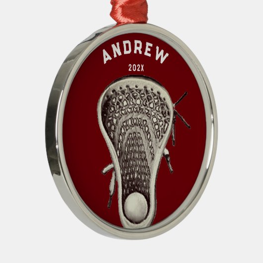 ラクロスパーソナライズされたプレイヤー2023収集可能 メタルオーナメント (右)