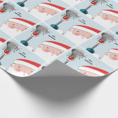 ラクロスパーソナライズされたホリデーギフト ラッピングペーパー (角)