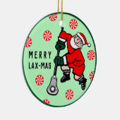 ラクロスパーソナライズされた収集可能 セラミックオーナメント (右)