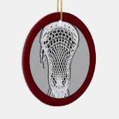 ラクロスパーソナライズされた収集可能 セラミックオーナメント (右)