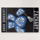 ラクロスパーソナライズされた選手 ジグソーパズル (横)