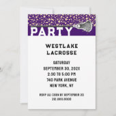 ラクロスパーティの招待状 招待状 (正面)