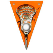 ラクロスパーティーオレンジ バンティングフラッグ (第3の旗)