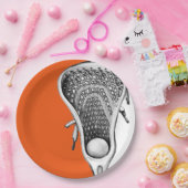 ラクロスパーティーオレンジ ペーパープレート (パーティー)