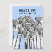 ラクロスパーティーチームイベント招待状 招待状 (正面)