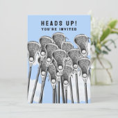 ラクロスパーティーチームイベント招待状 招待状 (スタンド正面)