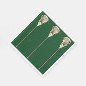 ラクロスパーティーチームグリーン スタンダードランチョンナプキン (角)