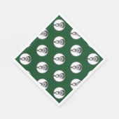 ラクロスパーティーチームグリーン スタンダードランチョンナプキン (角)