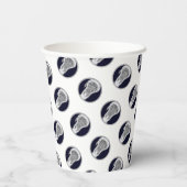 ラクロスパーティーネイビーブルー 紙コップ (裏面)