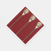 ラクロスパーティーマルーン スタンダードランチョンナプキン (角)