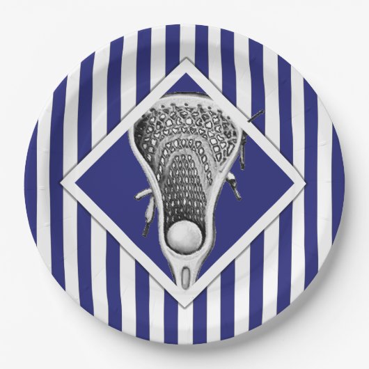 ラクロスパーティー紙プレート ペーパープレート (正面)