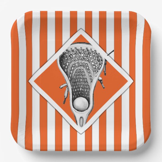 ラクロスパーティー紙プレート ペーパープレート (正面)