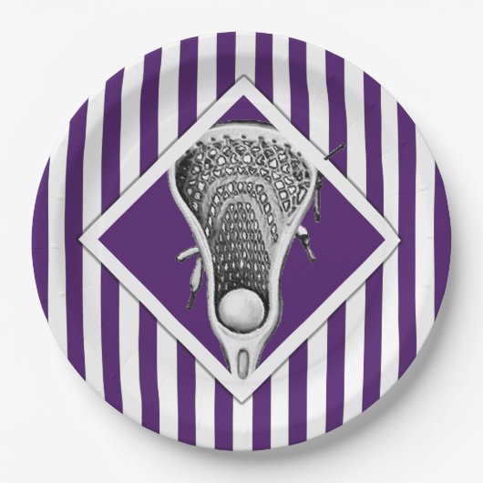 ラクロスパーティー紙プレート ペーパープレート (正面)