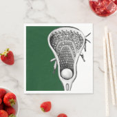 ラクロスパーティー緑 スタンダードランチョンナプキン (インサイチュ)