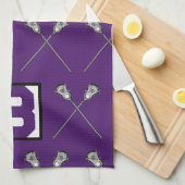 ラクロスパープルスポーツタオル キッチンタオル (四つ折り)