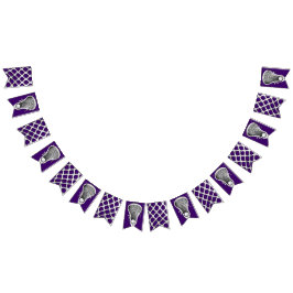 ラクロスパープルチーム バンティングフラッグ