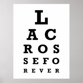 ラクロスフォーエバープリント – 大 ポスター